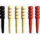 Justmike'S Set Of 9 Wood Cribbage Pegs - Standard Size In Black - Natural - Red