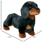 Douglas Black & Tan Dachshund Plush Stuffed Animal, 14" Long, Polyester Fill, Model 2002