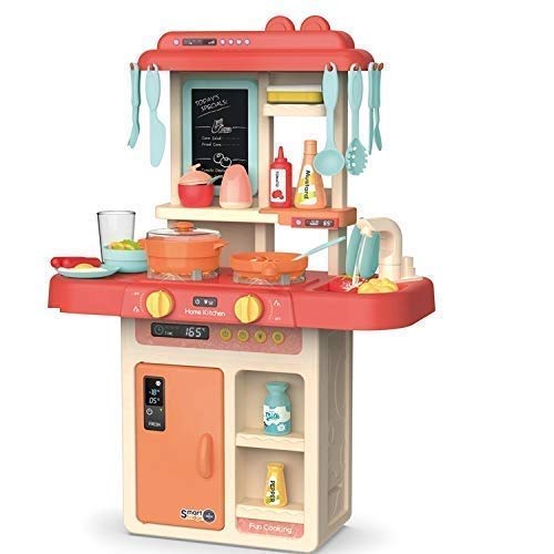 Sevriza 36 pcs Toy Kitchen Sets, Simulated Spray Kitchen Toys, Kids Kitchen Pretend Play Set,Play Cooking Set Multi Color (2 in