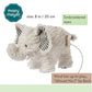 Mary Meyer Afrique Musical Soft Toy Elephant - Fabric, 1 Count, Wind-Up Music