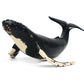EOIVSH Soft Rubber Humpback Whale Toy, 14.2" Realistic Ocean Figure for Kids, Bath & Beach Fun, Plastic, Great Birthday Gift