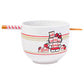 Sanrio Hello Kitty X Nissin Cup Noodles 20-Ounce Ramen Bowl And Chopstick Set