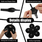 Meanplan 100 Pcs Link Balloon Linking Balloon Latex Linkable Balloons Connected Wedding Party Decoration(Black,12 Inch)