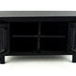 Dollhouse Miniature Black Television Stand