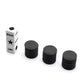 Spidfee Rigth Left Center Dice Game Set With 3 Dices + 36 Chips, Black Chips