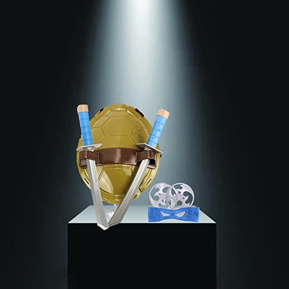 Aexfuma Blue Turtle Shell Cosplay Costume for Kids - Large Cartoon Ninja Super Hero Halloween Party Outfit