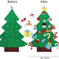 Ourwarm Diy Felt Christmas Tree With Ornaments, 3Ft Felt Christmas Tree For Kids, Xmas Gifts And Christmas Door Wall Hanging Decor