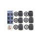 Custom Wheels for 1/24 Scale Cars and Trucks 24pc Wheels & Tires Set