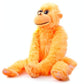The Petting Zoo Monkey Stuffed Animals, Plush Toys For Girls And Boys, Rainbow Of Colors-20 Inches (Orange)
