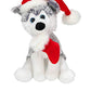 Plushland Xmas Pawpal with Santa Hat Stuffed Animals Plush Puppet Dog 8 Inches for Kids - A Perfect Christmas Day Gift on This Holiday for Babies (Christmas Dog Assortment)