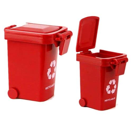 Aiting Kids Push Toy Vehicles Garbage Truck'S Trash Cans Toys Mini Curbside Vehicle Garbage Bin