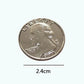 Sumag 1 Pc Double Sided Quarter Dollar (Heads) Magic Tricks Double Face Coin Magic Accessories Close Up Street Illusions Gimmicks For Magicians