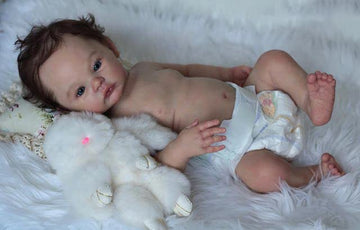 Anano Reborn Baby Dolls Silicone Full Body Boy 18 Inch Realistic Baby Doll Eyes Open Real Life Baby Dolls Boys Reborn Baby Anato