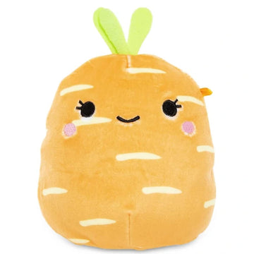 Squishmallow Oficial Kellytoy Food Squad Plush Toys Soft Plush Animal (Caroleena Carrot, 8 Inch)
