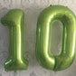 Tellpet Birthday Number Balloons, Number 1 Balloon, Green Foil Mylar Balloons, 40 Inch