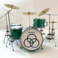 John Bonham Zep Tribute Green Sparkle Ludwig Mini Drum Kit Model