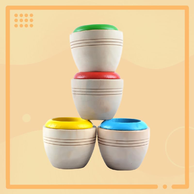 4Pcs Magic Kaleidoscopes Bee Eye Effect Kaleidoscopes Wooden Kids Toy For Children Festival Gift