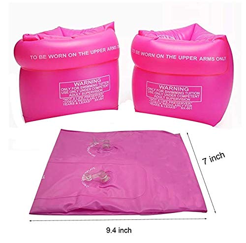 Inflatable Arm Floaties For Kids 6-12Yrs, Swimmies For Toddlers Age 1-3-5-7, Water Wings For Kids Toddler Adults 30-50-90-150 Lbs, Pvc Arm Floaties For Pool Swim Ring Float Sleeves