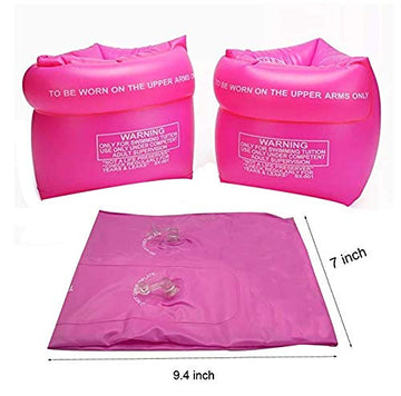 Inflatable Arm Floaties For Kids 6-12Yrs, Swimmies For Toddlers Age 1-3-5-7, Water Wings For Kids Toddler Adults 30-50-90-150 Lbs, Pvc Arm Floaties For Pool Swim Ring Float Sleeves