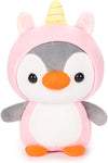 Cute Duck/Penguin Stuffed Animal in Costume Adorable Plushies Wearing Outfit Plush Toys Great for Kids and Lovers Stuffed Penguin Animals 10 Inch (Unicorn)