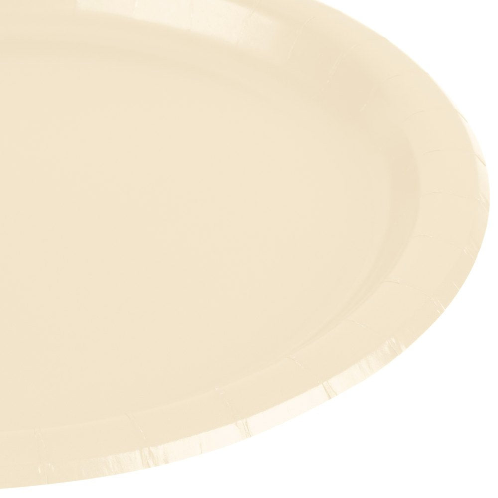 Vanilla Crème Round Paper Plates,10', Pack Of 20 | Party Supply