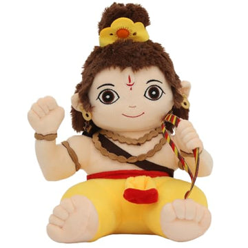 PandaS Box Mantra Chanting Baby Rama (30 Cm) | Musical Soft Plush Toy | Best Gift For Infants, Toddlers & Babies