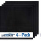 Slabdreamlab 12''X12'' Baseplate For All Major Building Bricks And Blocks (Black, 4-Pack)