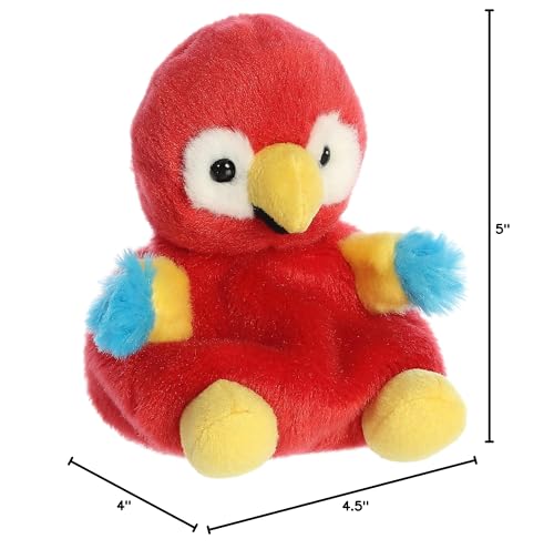Aurora® Scarlette The Macaw™ 5 Red Stuffed Animal - Pocket-Sized Palm Pals™ for On-The-Go Play