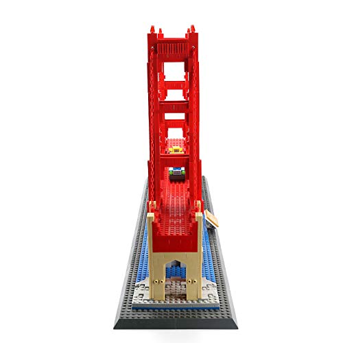 Apostrophe Games Golden Gate Bridge Building Block Set (1,977 Pieces) San Francisco'S Golden Gate Bridge Famous Landmark Series
