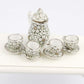 Nw 1 Set 15 Pieces 1:12 Ceramics Tea Cup Set Lovely Dollhouse Decoration Set Dollhouse Kitchen Accessories(#3)