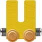 Maple Landmark Nametrains Bright Letter Car U - Made In Usa (Yellow)