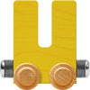 Maple Landmark Nametrains Bright Letter Car U - Made In Usa (Yellow)