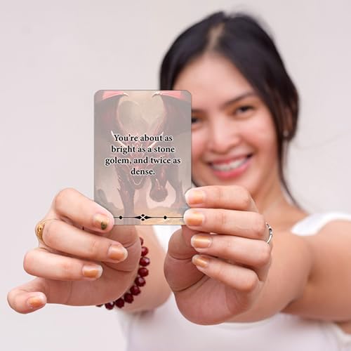 Loke Deck Of Many Insults, Rpg Card Deck Of Vicious And Antagonizing Banter, For 2 To 10 Players And Ages 16