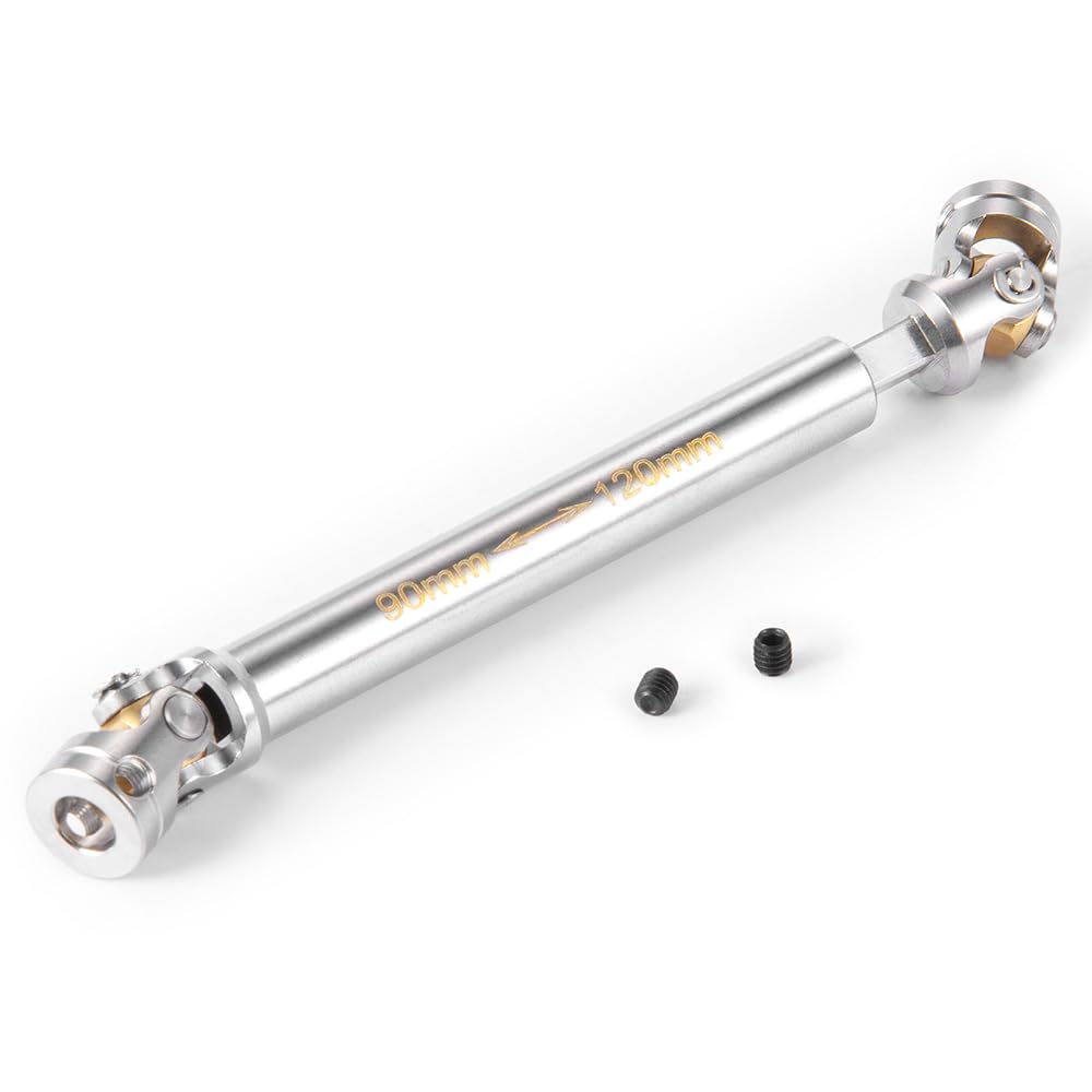 RC-Hub 1Pcs RC Driveshafts Metal Drive Shaft 45-50/47-57/55-67/60-80mm for 1:14 Tamiya Trailer Tractor Truck RC Crawler Car (90m