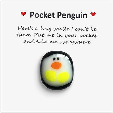 A Little Pocket Penguin Hug,Mini Cute Pocket Penguin Hug Animal Decoration Special Encourage Birthday Wedding Party Valentines P