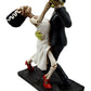 Atlantic Collectibles Day Of The Dead Wedding Foxtrot Dance Skeleton Frankenstein Skull Bride And Groom Couple Figurine