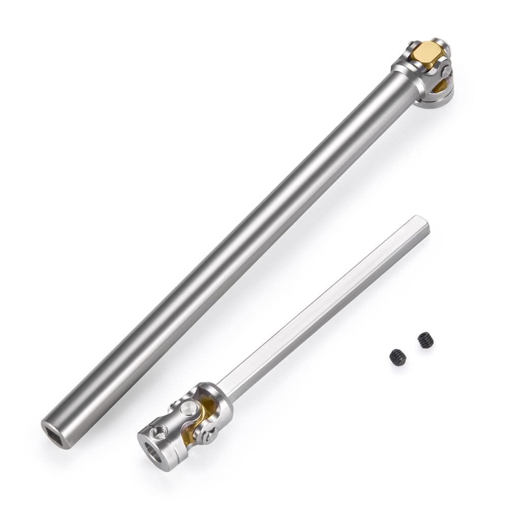 RC-Hub 1Pcs RC Driveshafts Metal Drive Shaft 45-50/47-57/55-67/60-80mm for 1:14 Tamiya Trailer Tractor Truck RC Crawler Car (140