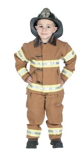 Junior Firefighter Suit Size 2-3 Tan