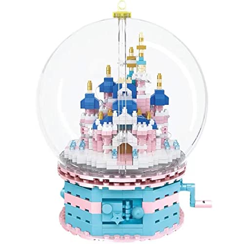 Pink Castle Micro Blocks Set For Kids Or Adult - Mini Blocks Kit For Intelligence Education(950Pcs)