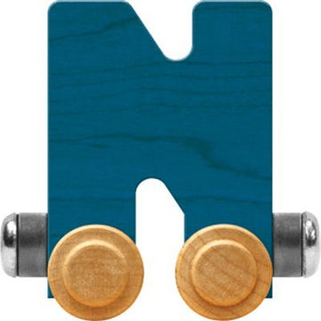 Maple Landmark NameTrains Bright Letter Car N - Made in USA (Blue)