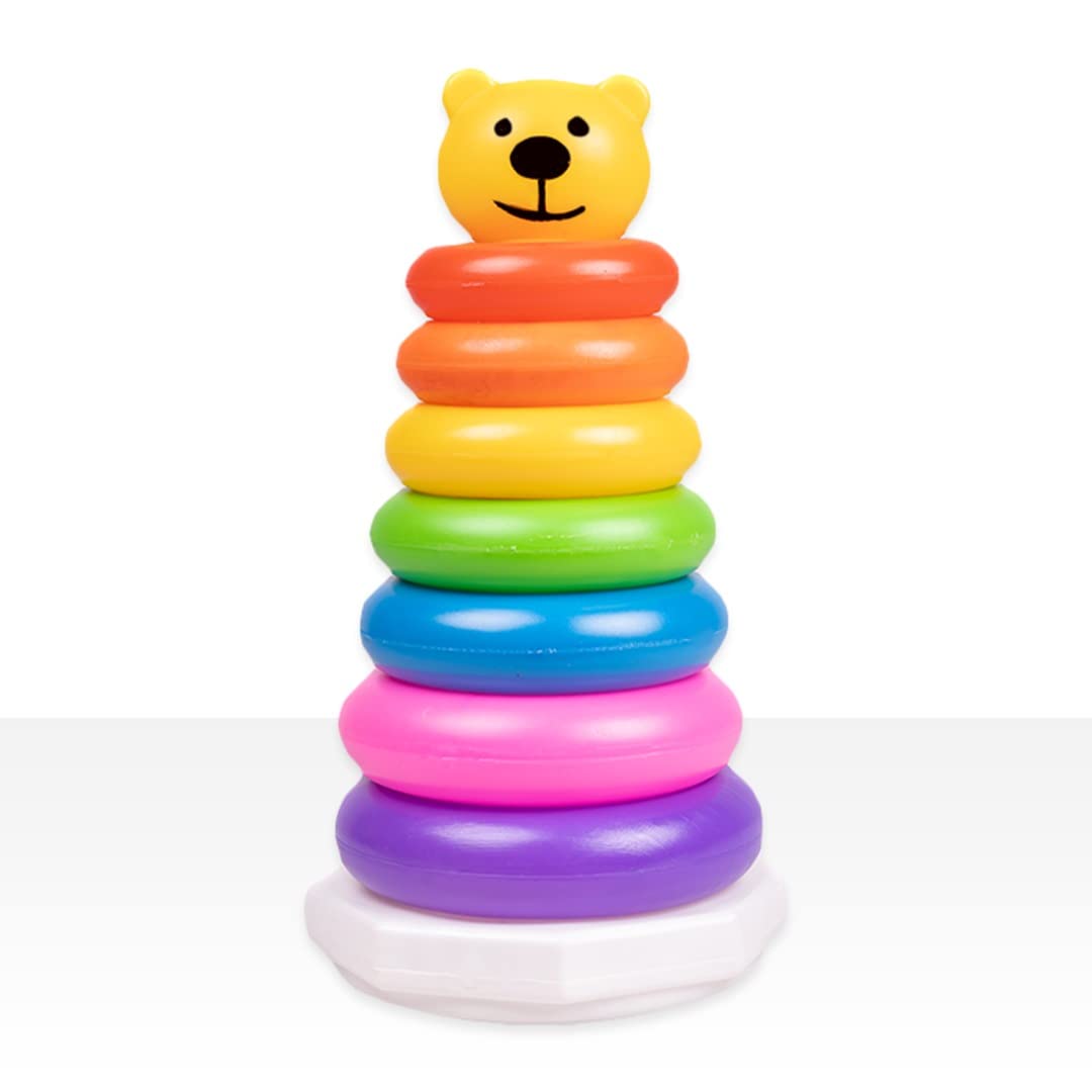 SahiBUY Stack Colouring Teddy Rings  7 Rings (Multi)