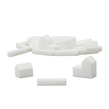Bkprint3D Replacement Pieces For Catan Board Game | Settlers Pieces | 82 Colors | Base Set | (02_Snow_White)