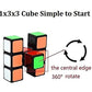 Goodcube 1X3X3 Floopy Cube Black 1X3X3 Speed Cube Puzzle