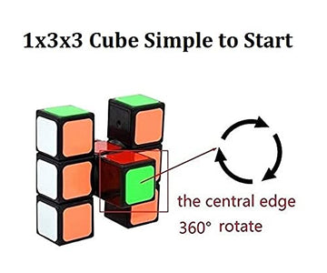 Goodcube 1X3X3 Floopy Cube Black 1X3X3 Speed Cube Puzzle