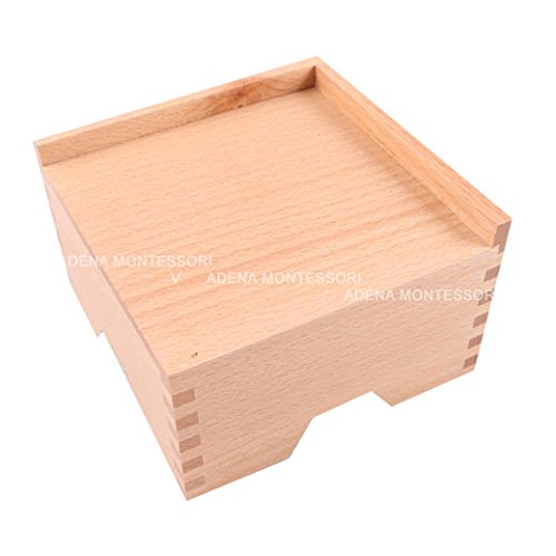 Adena Montessori Pink Tower Stand - Wooden Educational Toy - Model A041 - Engaging Learning Aid for Children
