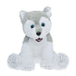 Cuddly Soft 16 Inch Stuffed Gray Husky...We Stuff 'Em...You Love 'Em!