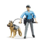 Bruder 62150 Bworld Policeman With Dog