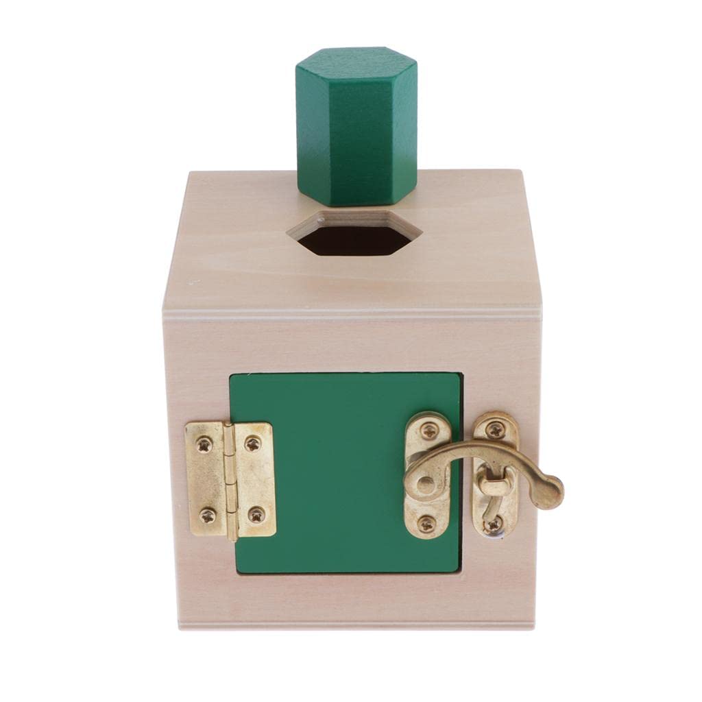 Montessori Toys Kids Early Education Teaching Aids Cube Wooden Toy Green|Toys & Hobbies | Educational | Other Educational Toys|1