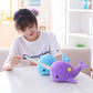 CASAGOOD Cute Purple Narwhal Plush Toy - Medium Soft Whale Stuffed Animal for Babies and Kids