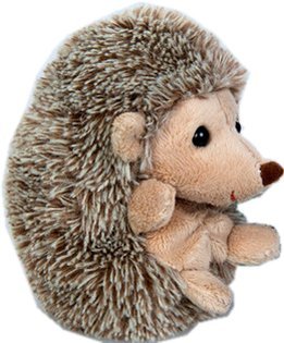 DILLY DUDU Hedgehog Plush Toy, Soft Stuffed Animal Gift for Children, 6 Inches, Brown